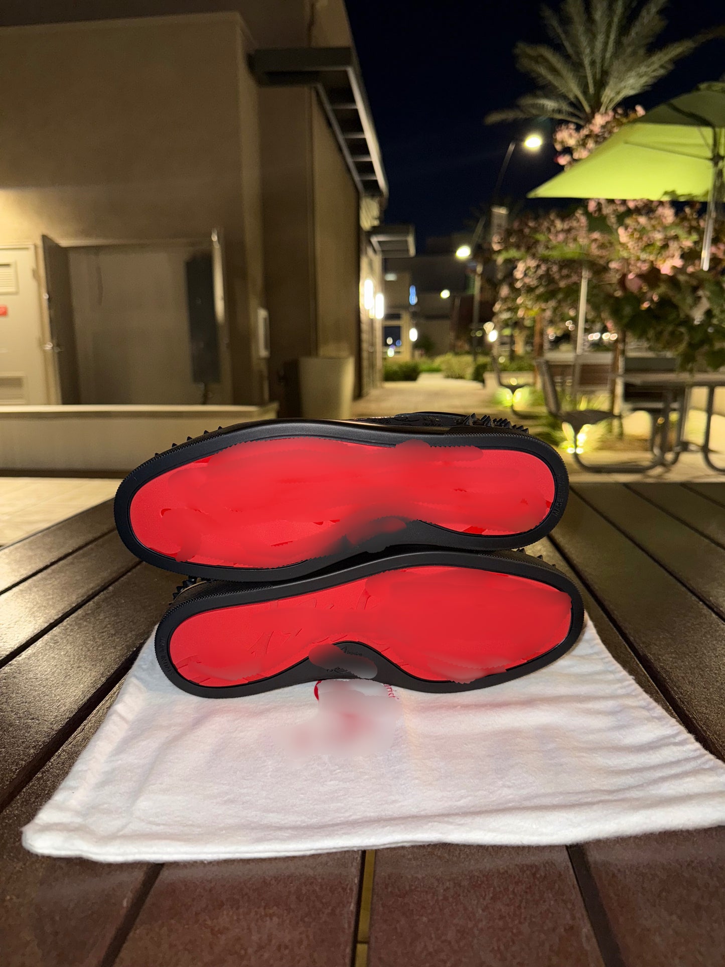 CLB Black Red Bottom's W/ Design