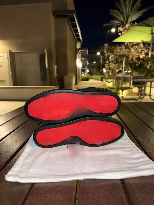 CLB Black Red Bottom's W/ Design