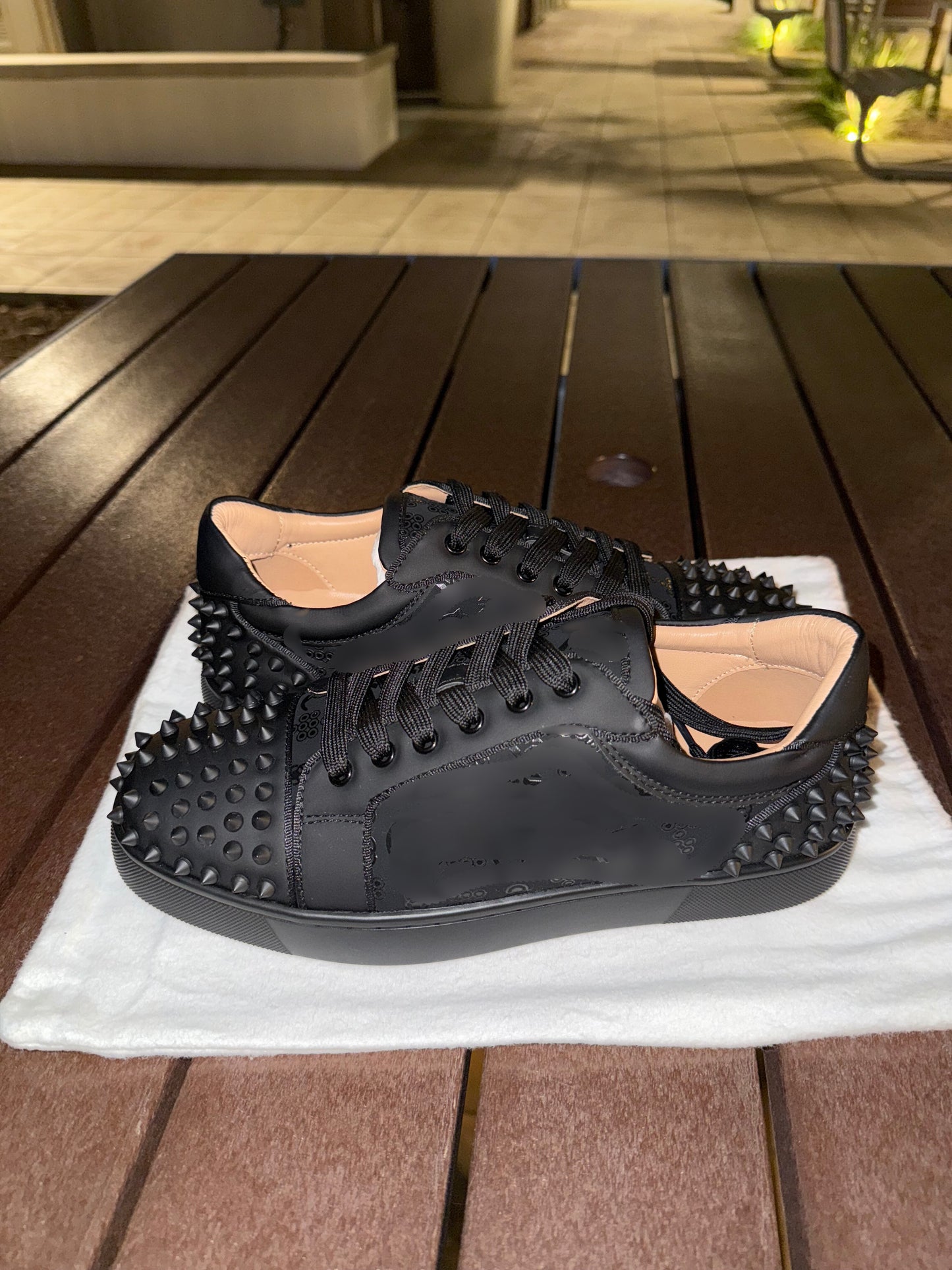 CLB Black Red Bottom's W/ Design